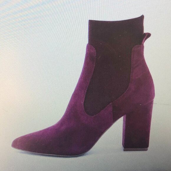 STEVE MADDEN RICHTER BOOTIE - 7.5 MAROON - Picture 1 of 7